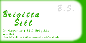 brigitta sill business card